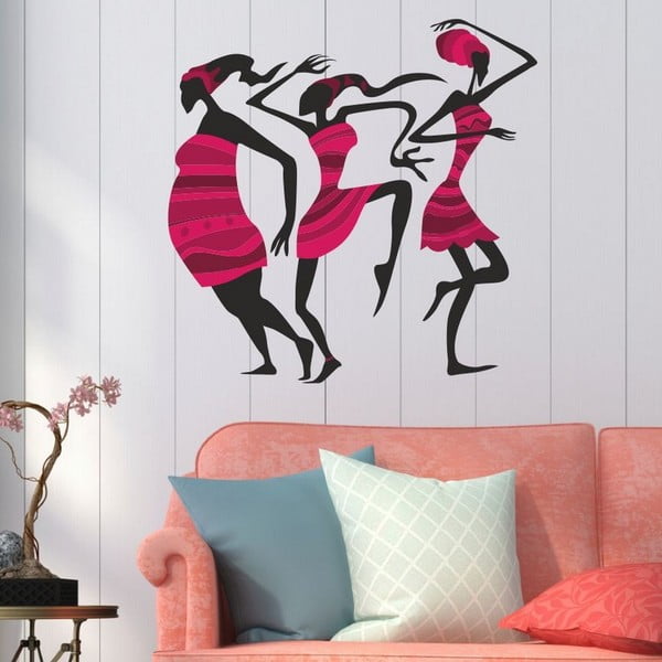 Декоративен стикер за стена Pink Woman - Unknown