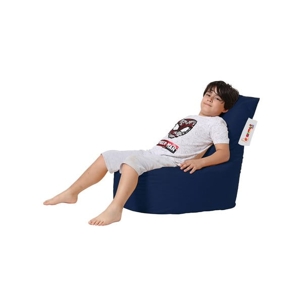 Тъмносин детски чувал за сядане Baton - Floriane Garden-image-1