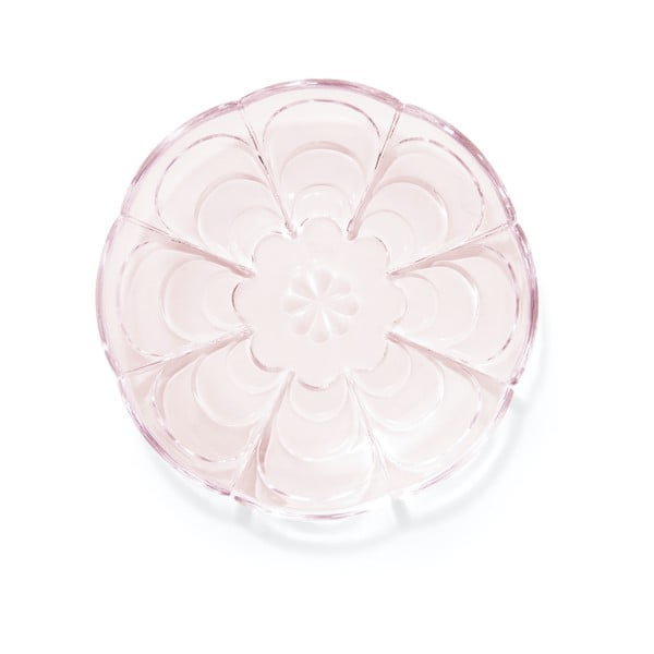 Светлорозови десертни стъклени чинии в комплект от 2 броя ø 16 см Lily - Holmegaard