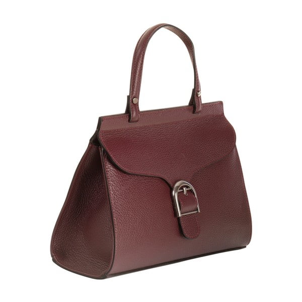 Бургундско червена чанта от естествена кожа Thalia - Andrea Cardone