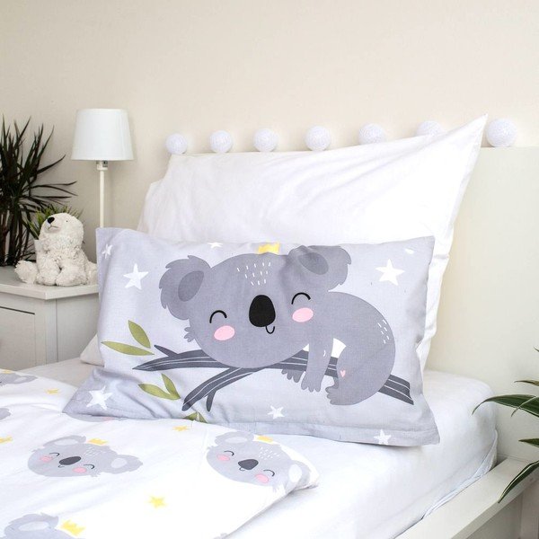 Сиво памучно детско спално бельо 100x135 cm Koala "Sweet Dreams" – Jerry Fabrics-image-2