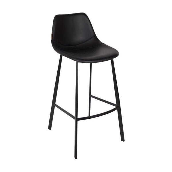 Комплект от 2 черни бар столове, височина 106 cm Franky - Dutchbone