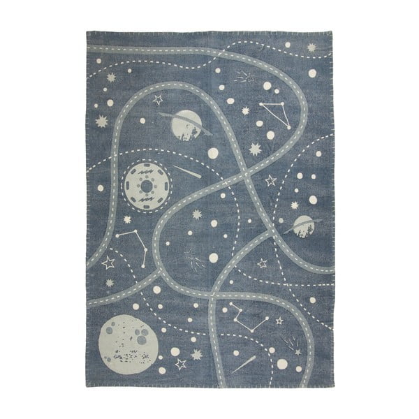 Детски килим с ръчна щампа , 100 x 140 cm Little Galaxy - Nattiot