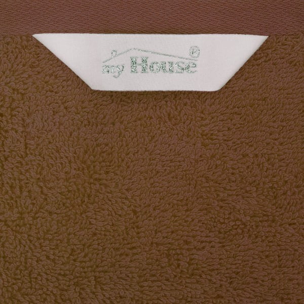 Кафява памучна кърпа за баня 140x70 cm Darwin - My House-image-1