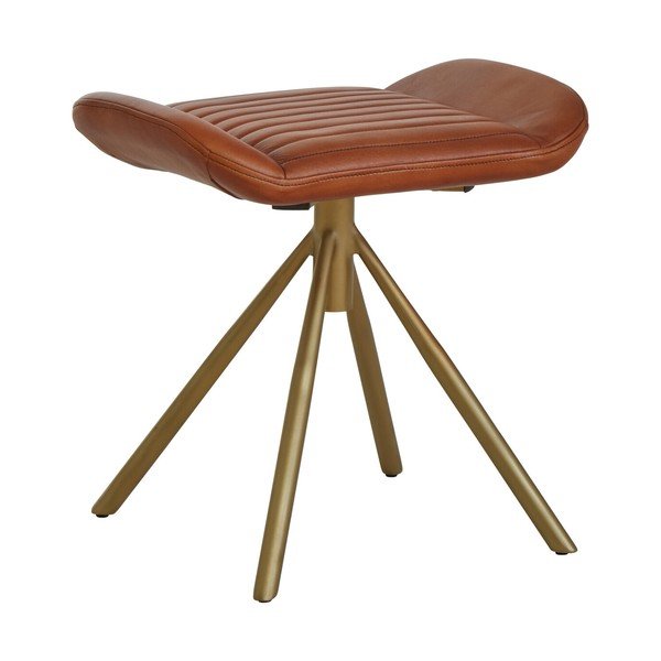 Кафява кожена табуретка Buffalo – Premier Housewares