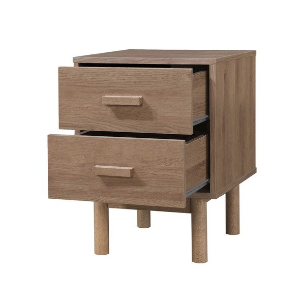 Нощно шкафче от декор от дъб  в естествен цвят Melanie – Støraa-image-3