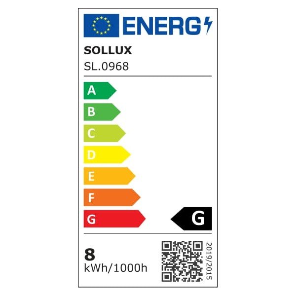 Топла бяла LED крушка E27, 7,5 W – Sollux-image-2