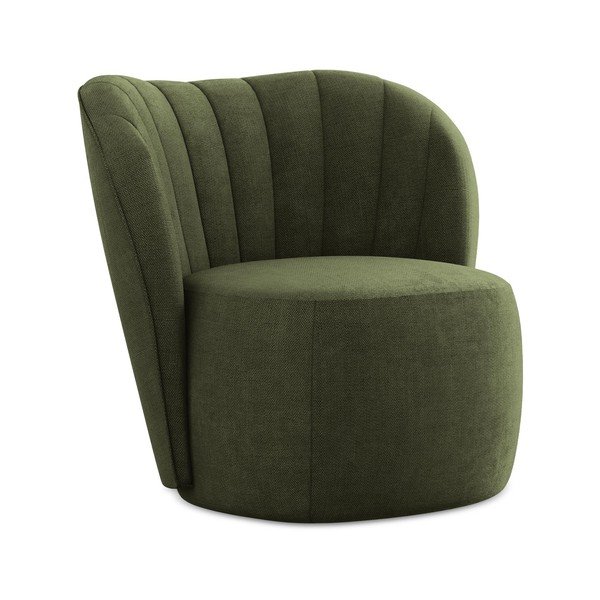 Зелено шенилово кресло Keloa – Makamii