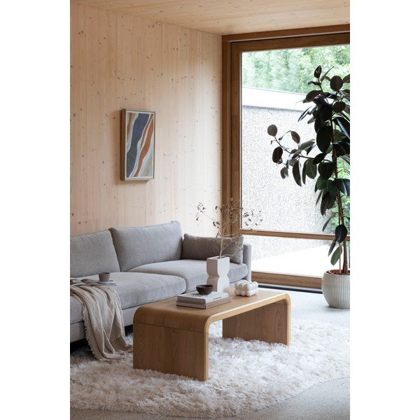 Масичка за кафе от декор от дъб  в естествен цвят 60x120 cm Brave – Zuiver-image-1