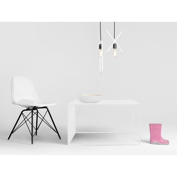 Бяла метална масичка за кафе 80x80 cm 2Wall – CustomForm-image-3