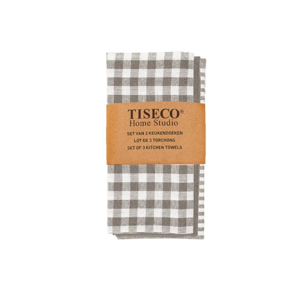 Памучни кърпи в комплект от 3 броя 70x50 cm Lines - Tiseco Home Studio-image-1