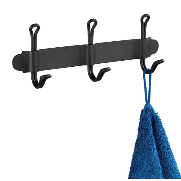 Черна тройна самозадържаща се кука за стена Nostalgia - Wenko-image-3