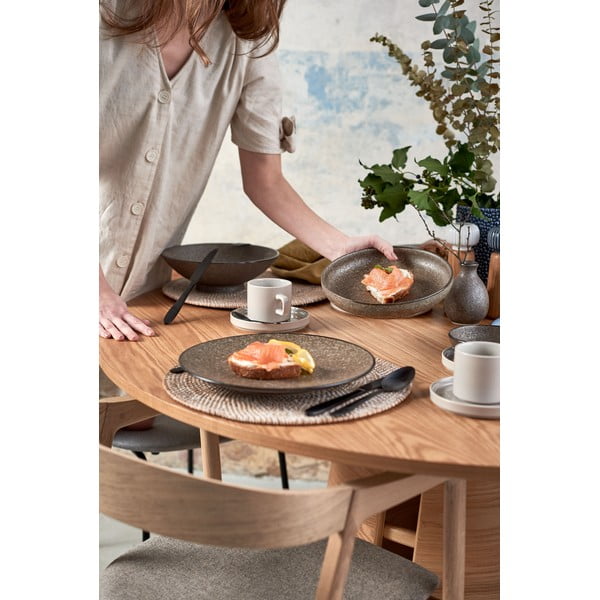 Бяла постелка от ратан , ⌀ 36 cm - Tiseco Home Studio-image-4