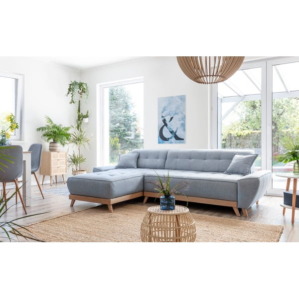 Светлосин разтегателен диван променлив ъглов диван Dazzling Daisy - Miuform-image-3