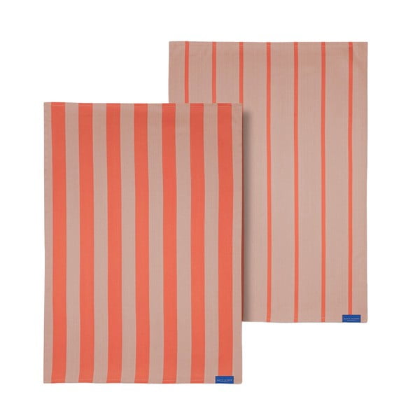 Памучни кърпи за съдове в комплект 2 бр. 50x70 cm Stripes – Mette Ditmer Denmark