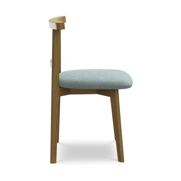 Син трапезен стол от масивна дървесина Ohelo – Makamii-image-2