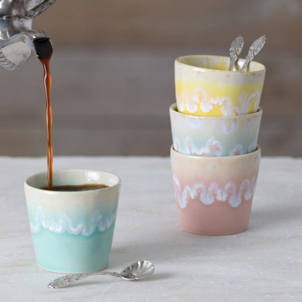 Светлосиня чаша за еспресо от фаянс Grespresso - Costa Nova-image-3