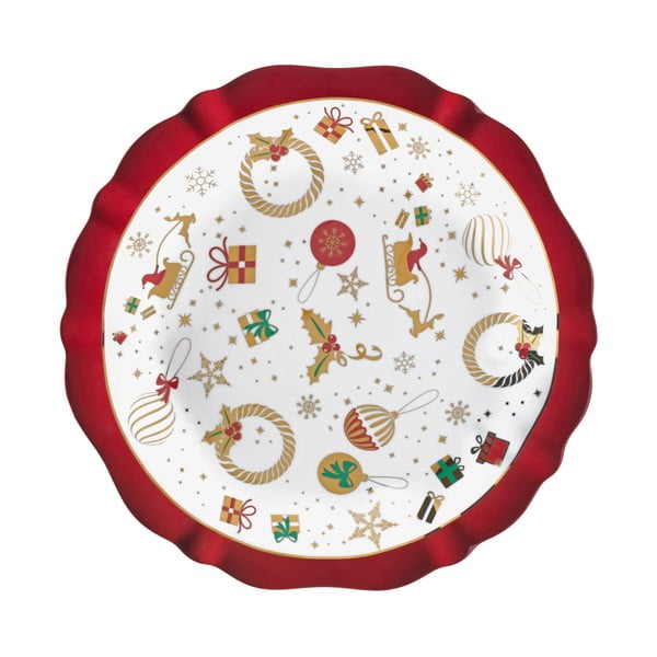 Порцеланова чиния за сервиране с коледен мотив , ⌀ 30 cm Alleluia - Brandani