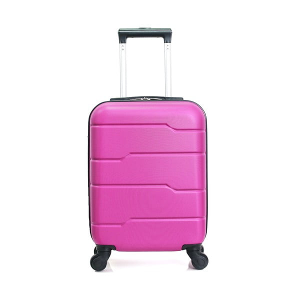 Розов пътнически куфар на колела Santiago, 30 л - Hero