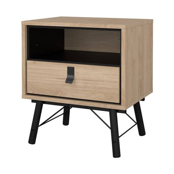 Нощно шкафче в дъбов декор в естествен цвят Ry - Tvilum-image-4