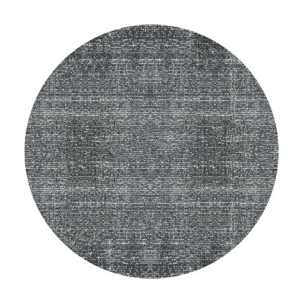 Черен памучен килим Измит, ⌀ 150 cm - PT LIVING