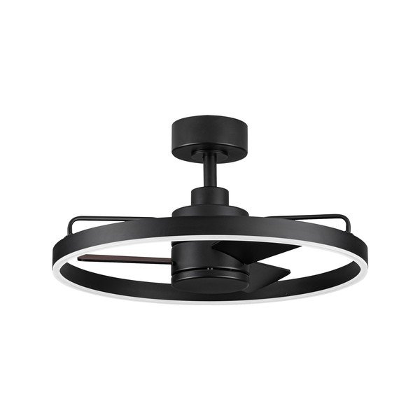 Матово черно метално LED затъмняващо се осветително тяло за таван Lunair – Nova Luce