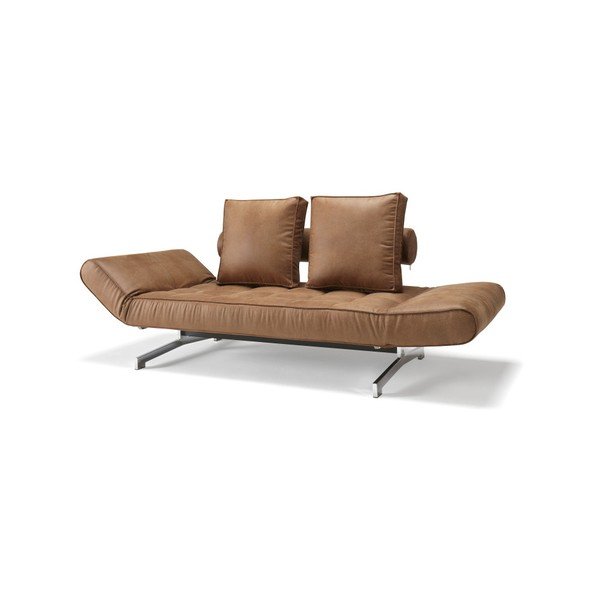 Кафява лежанка Faunal Brown Ghia Chrome - Innovation-image-2