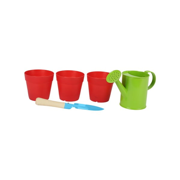 Детски градински комплект от кофичка, лопатка и чайник - Legler