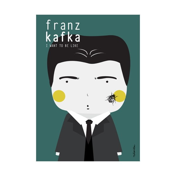 Plakát NiñaSilla Franz Kafka, 21 x 42 cm