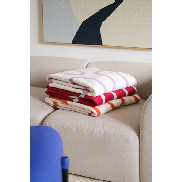 Червено одеяло 150x200 cm Swirl – noo.ma-image-4