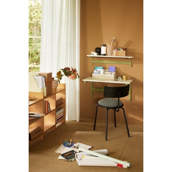 Стенен рафт в зелен и сив цвят 80 cm Koi – Hübsch-image-1