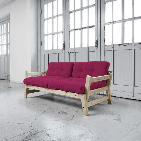 Rozkládací pohovka Karup Step Natural/Pink-image-3
