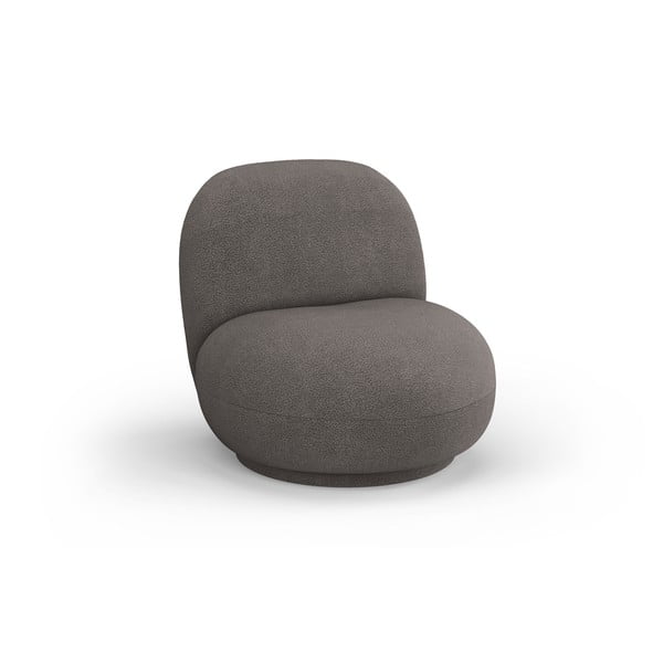 Сиво кресло от плат букле Chuck – Micadoni Home