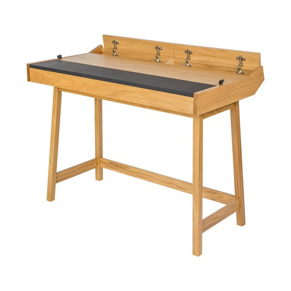 Работна маса от дъбова дървесина Brompton - Woodman-image-3