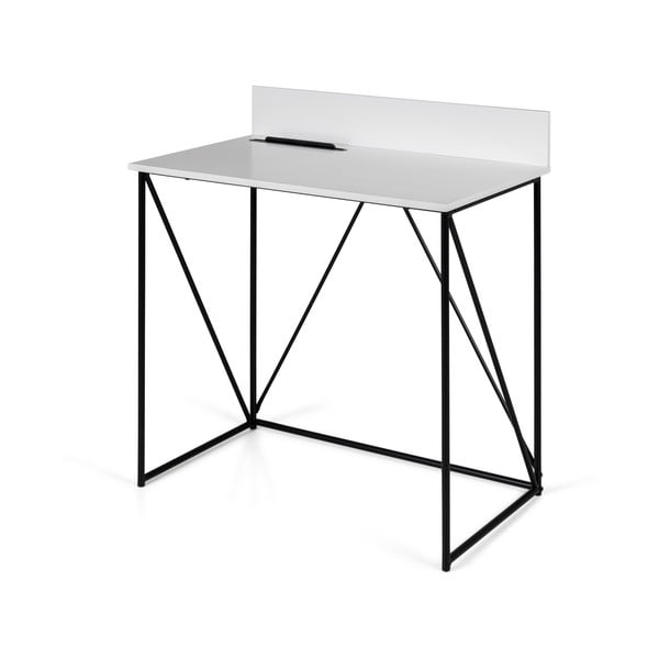 Бяла работна маса , 80 x 48 cm Tell - Tenzo-image-2