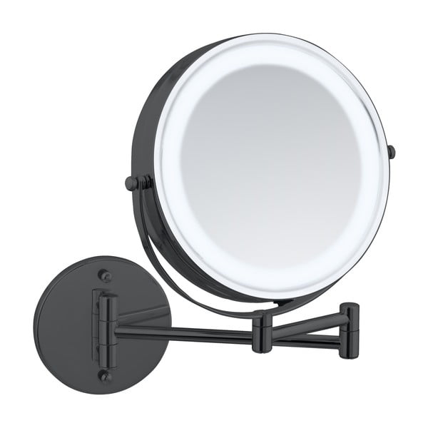 Козметично увеличително огледало със светлина (увеличение 5x) ø 25,5 cm Lumi – Wenko-image-1