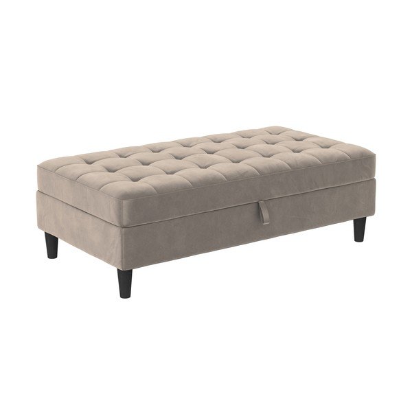 Сива кадифена табуретка Presley – Støraa-image-2