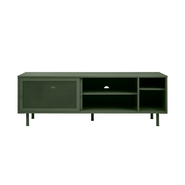 Тъмнозелена метална маса за телевизор 160x55 cm Veep – Unique Furniture-image-3