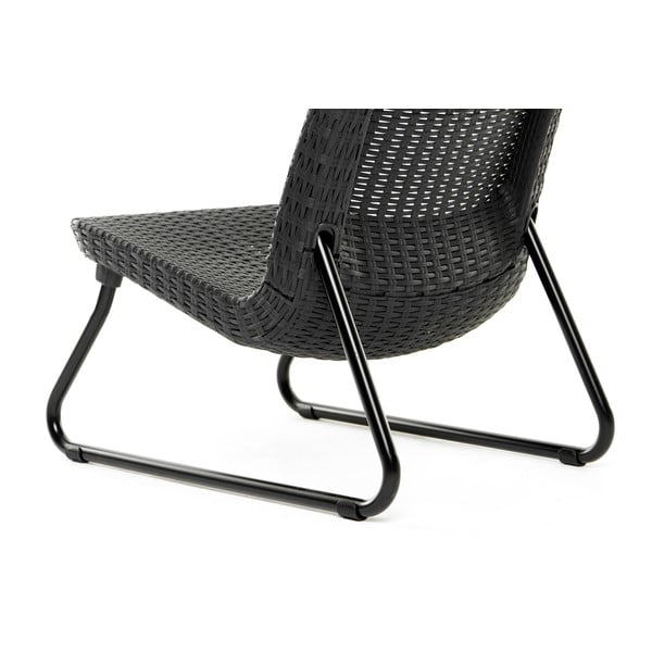 Тъмносив градински комплект за отдих от изкуствен ратан за 2 Rio – Keter-image-2