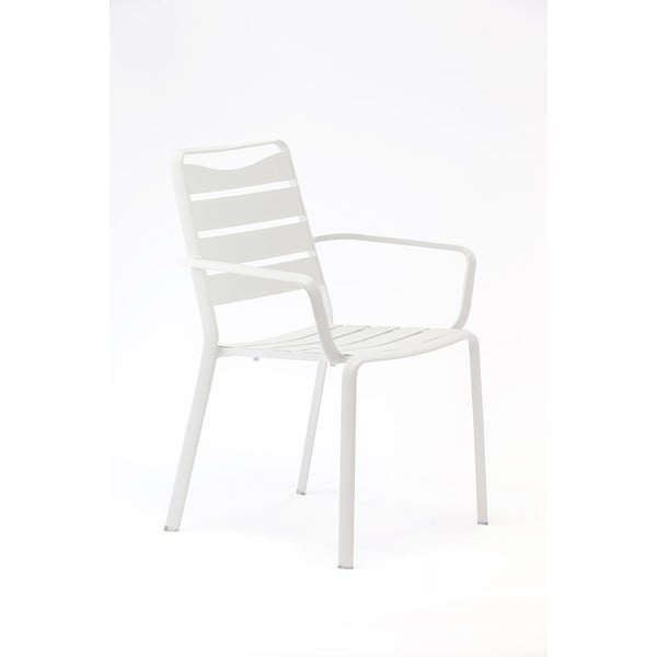 Бели метални градински столове в комплект от 4 бр. Spring – Ezeis