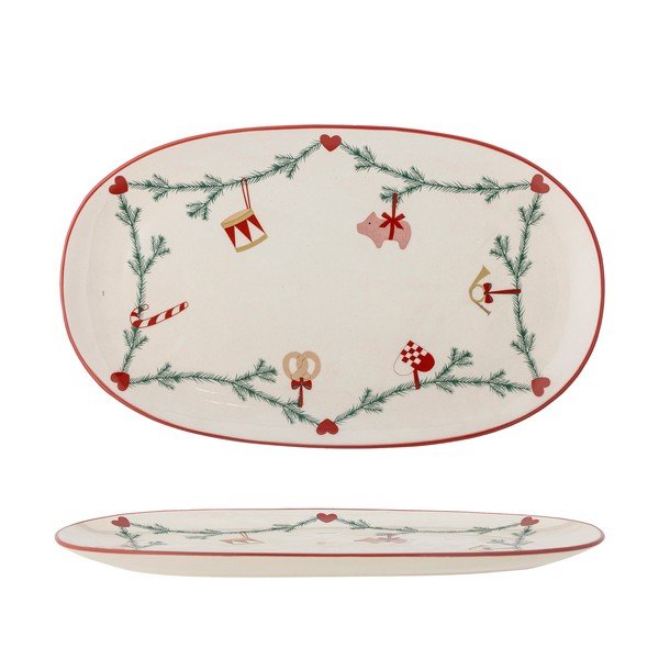 Глинена тава с коледен мотив 23x38,5 cm Yule – Bloomingville-image-3