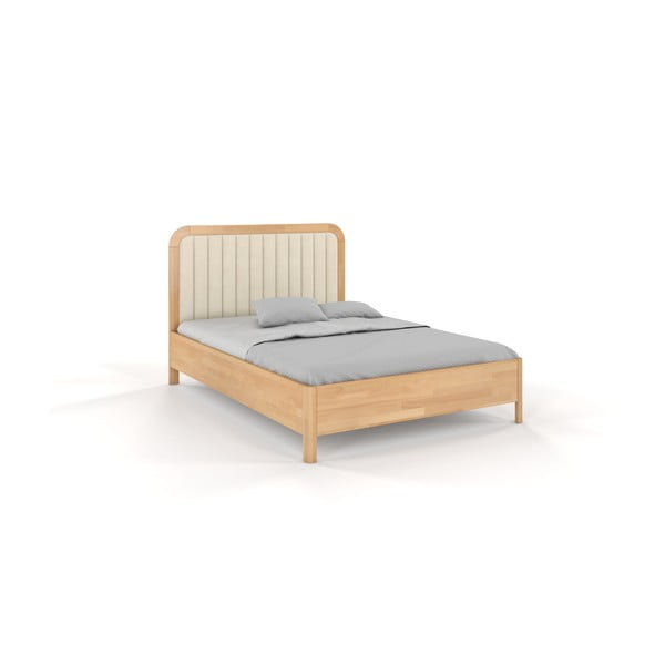 Леко двойно легло от естествена букова дървесина , 160 x 200 cm Visby Modena - Skandica