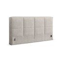 Бежова тапицирана табла за легло 209x100 cm Darren – Micadoni 