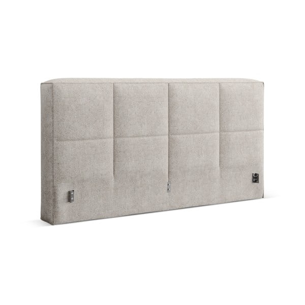 Бежова тапицирана табла за легло 209x100 cm Darren – Micadoni 
