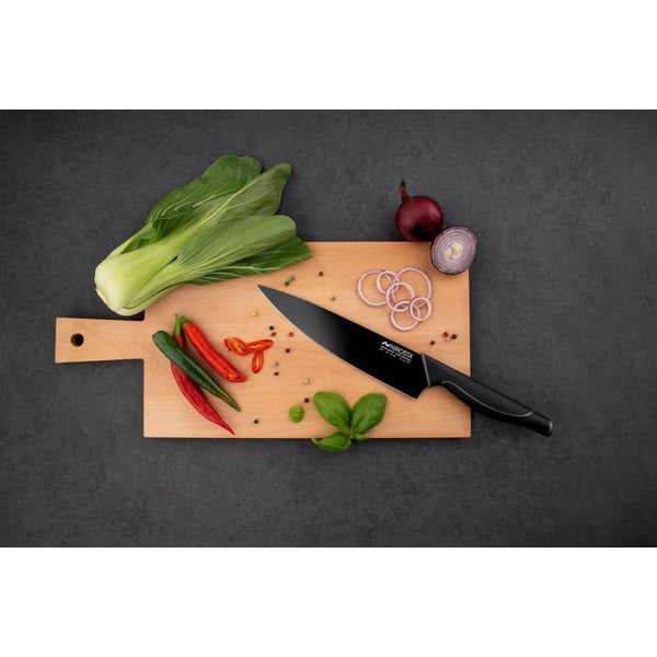 Черен готварски нож от неръждаема стомана Wave - Nirosta-image-2