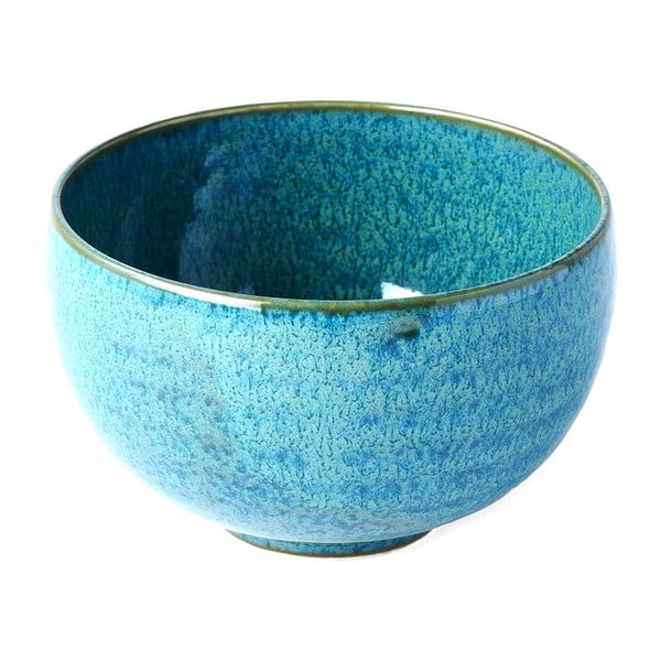 Тюркоазено синя керамична купа, ø 11 cm Peacock - MIJ