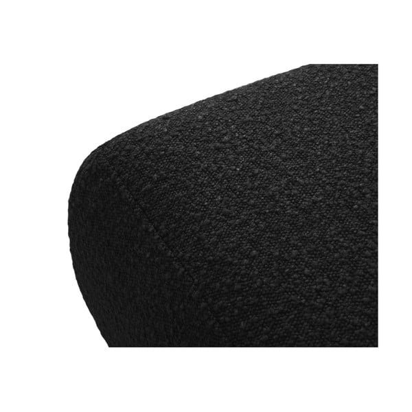 Черна табуретка от плат букле Molino - Micadoni Home-image-2