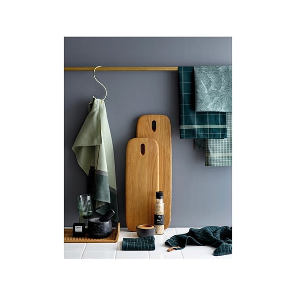 Зелена памучна кухненска кърпа Геометрична, 50 x 70 cm Minimal - Södahl-image-2