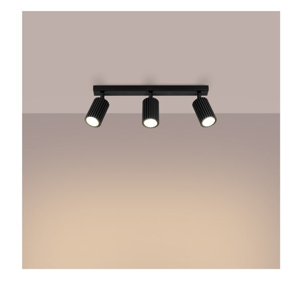 Черен прожектор 6,5x45 cm Gleam – Sollux-image-3