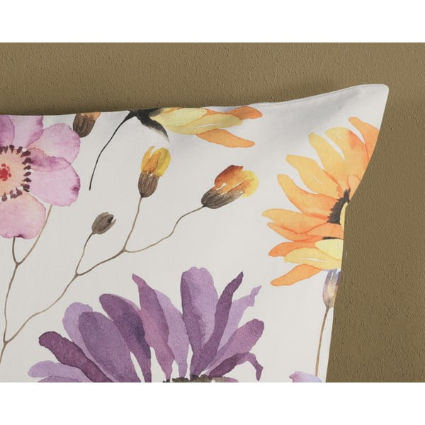 Бяло памучно спално бельо за единично легло 140x200 cm - Good Morning-image-3